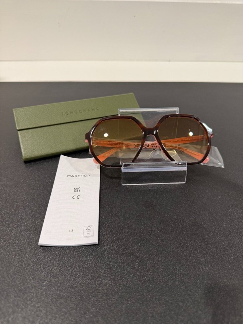 Longchamp Women's LO7O7S Sunglasses Havana on Rose (JB1484)
